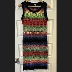 M by Missoni Rainbow Sleeveless Dress